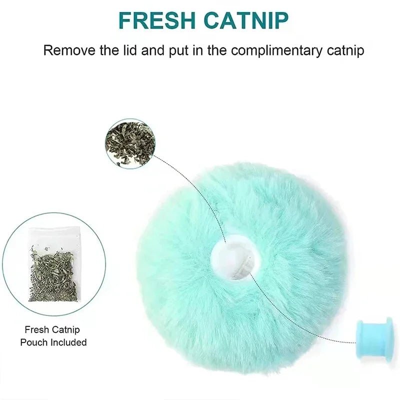 Interactive Plush Cat Toy Ball - Shopping Time Australia