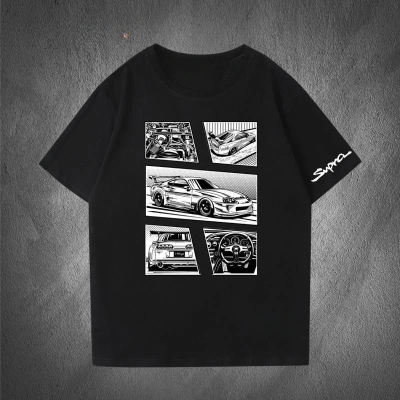 Japanese Performance Car Short - sleeved T-shirt - Shopping Time Australia - T-Shirts