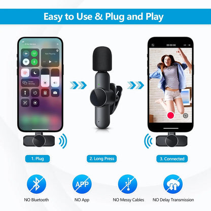 JOCEEY K3 Wireless Lavalier Microphones - Shopping Time Australia - Microphones