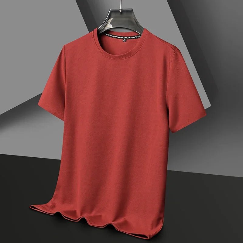 Men’s Waffle Knit Round Neck T-Shirt - Shopping Time Australia - T-Shirts