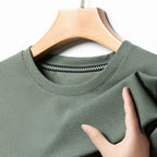 Men’s Waffle Knit Round Neck T-Shirt - Shopping Time Australia - T-Shirts