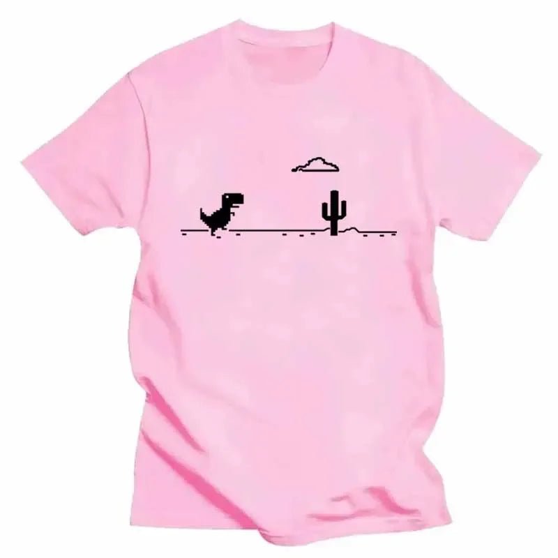 Mosaic Game Cactus Little Dinosaur Men T-Shirts - Shopping Time Australia - T-Shirts