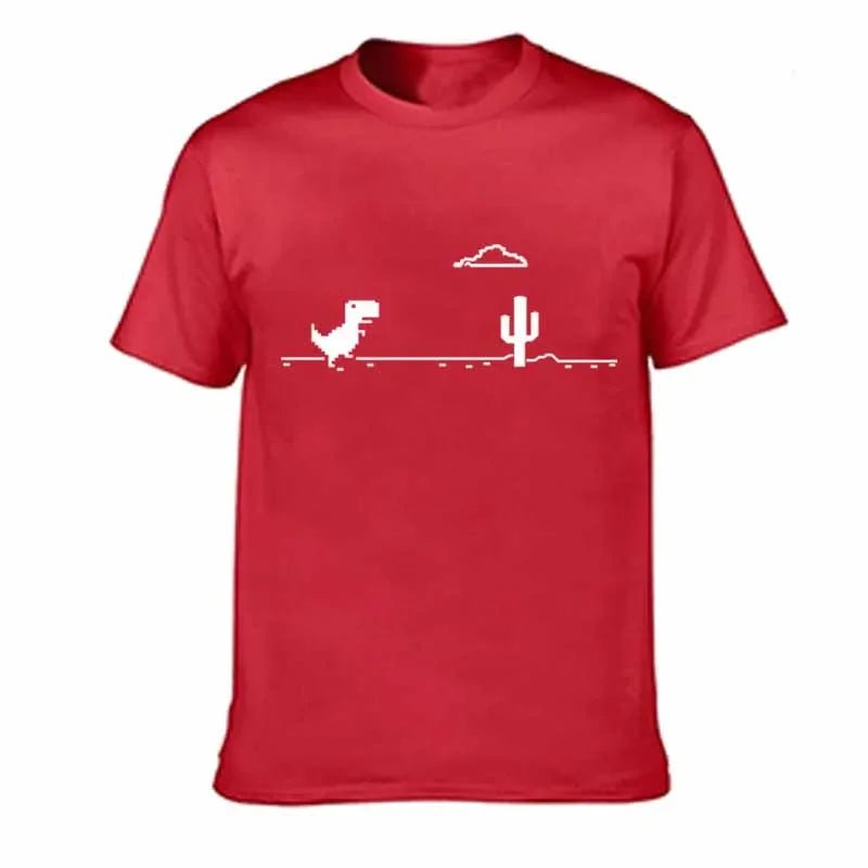 Mosaic Game Cactus Little Dinosaur Men T-Shirts - Shopping Time Australia - T-Shirts