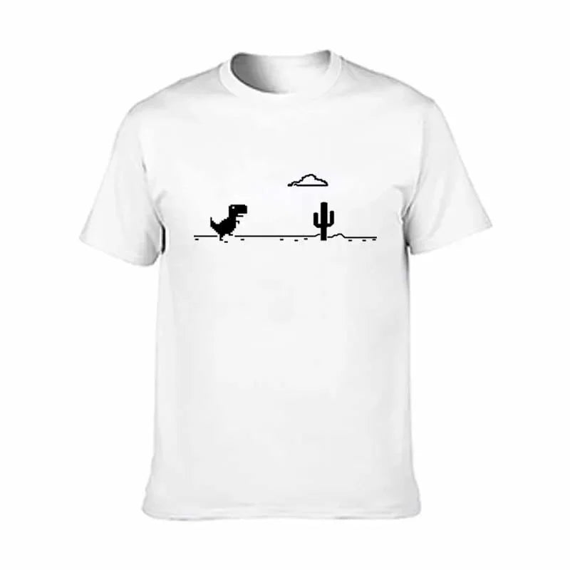 Mosaic Game Cactus Little Dinosaur Men T-Shirts - Shopping Time Australia - T-Shirts