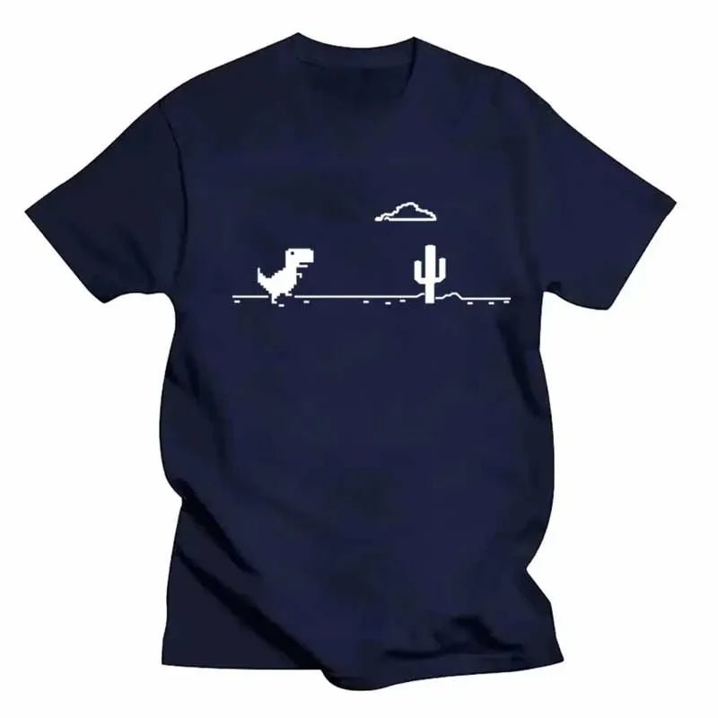 Mosaic Game Cactus Little Dinosaur Men T-Shirts - Shopping Time Australia - T-Shirts