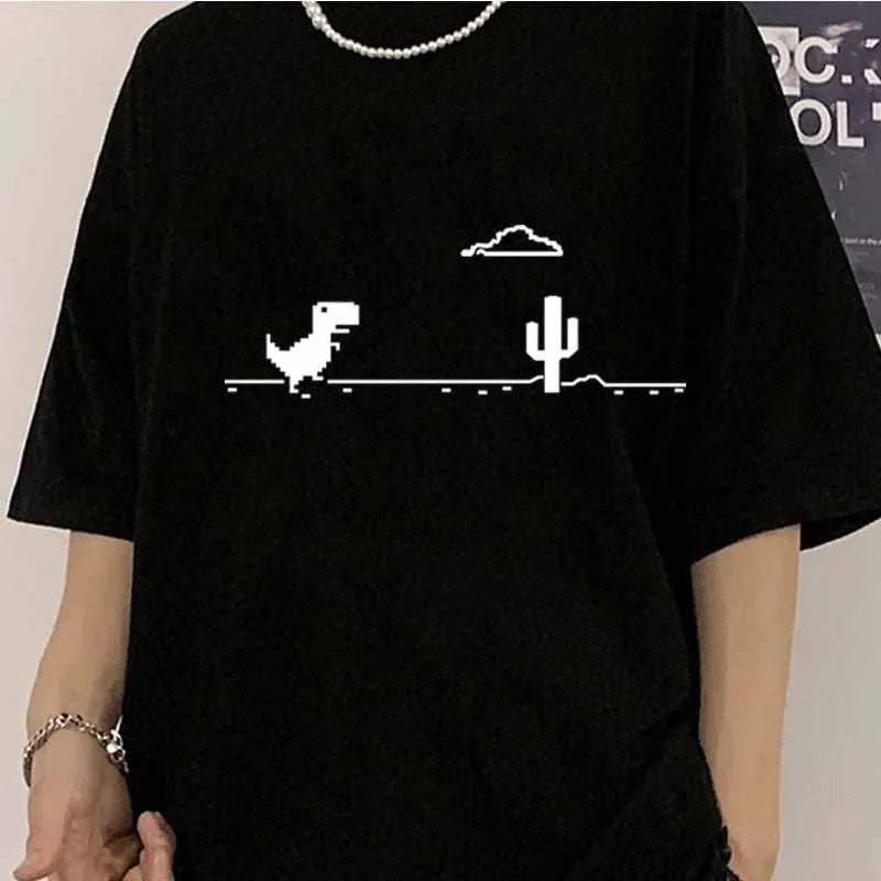 Mosaic Game Cactus Little Dinosaur Men T-Shirts - Shopping Time Australia - T-Shirts