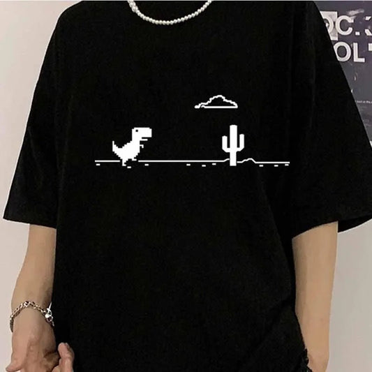 Mosaic Game Cactus Little Dinosaur Men T-Shirts - Shopping Time Australia - T-Shirts
