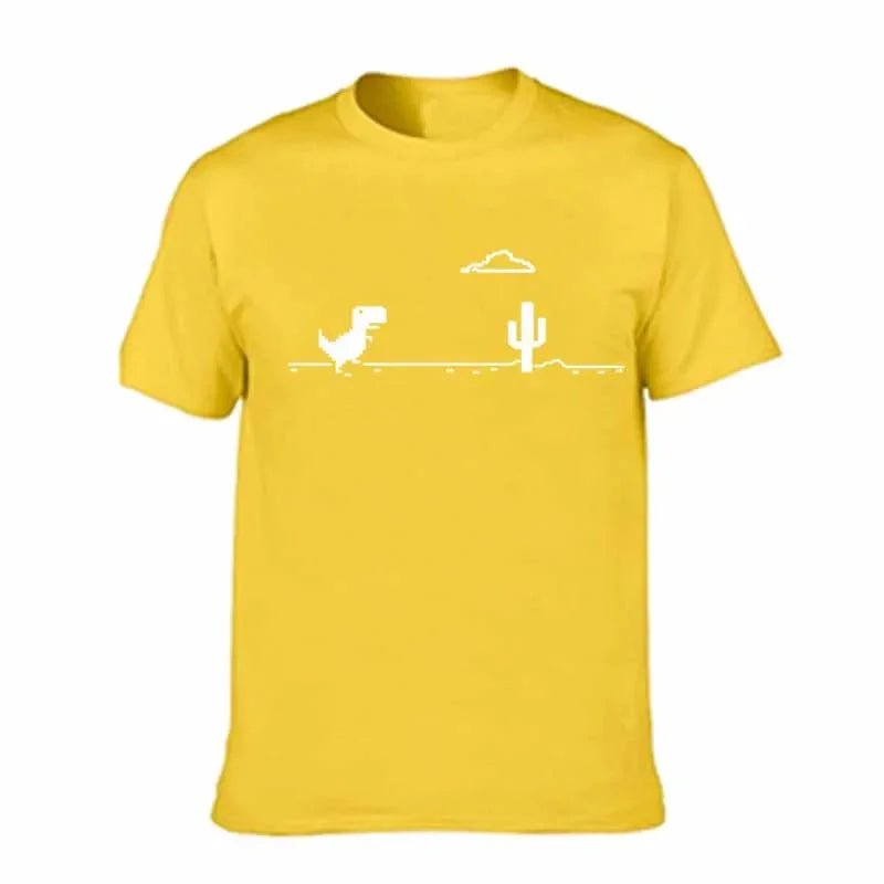 Mosaic Game Cactus Little Dinosaur Men T-Shirts - Shopping Time Australia - T-Shirts