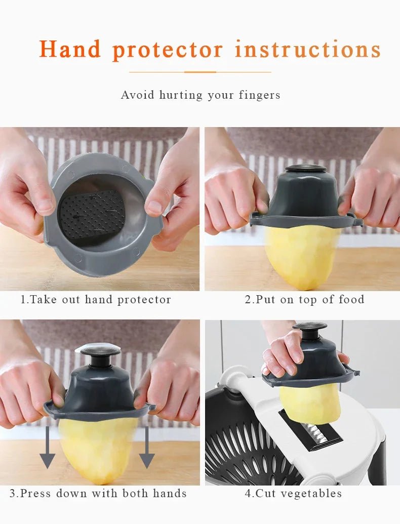 Multifunctional Vegetable Cutter Vegetable Slicer Household Potato Slicer Potato Chip Slicer Radish Kitchen Tool Kitchen Product - Shopping Time Australia - 