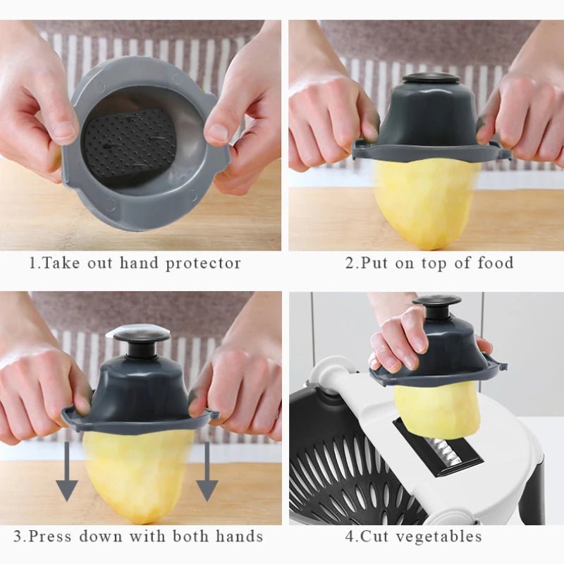 Multifunctional Vegetable Cutter Vegetable Slicer Household Potato Slicer Potato Chip Slicer Radish Kitchen Tool Kitchen Product - Shopping Time Australia - 