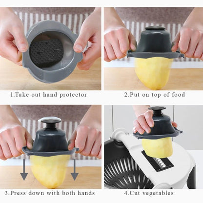 Multifunctional Vegetable Cutter Vegetable Slicer Household Potato Slicer Potato Chip Slicer Radish Kitchen Tool Kitchen Product - Shopping Time Australia - 