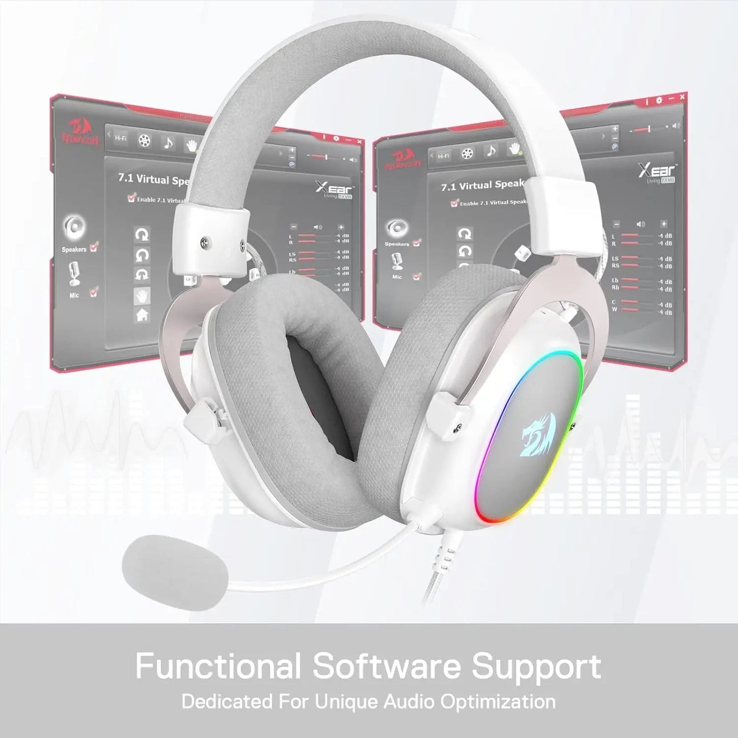 Redragon H510 Zeus - X RGB Wired Backlit Gaming Headset - Shopping Time Australia