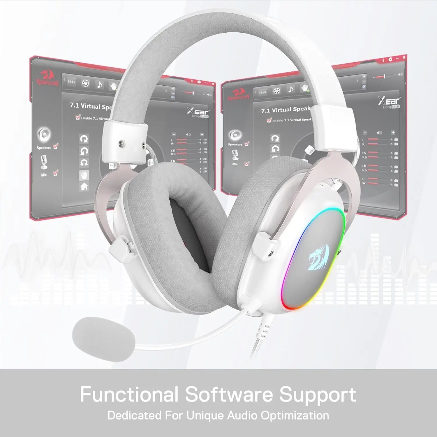 Redragon H510 Zeus - X RGB Wired Backlit Gaming Headset - Shopping Time Australia