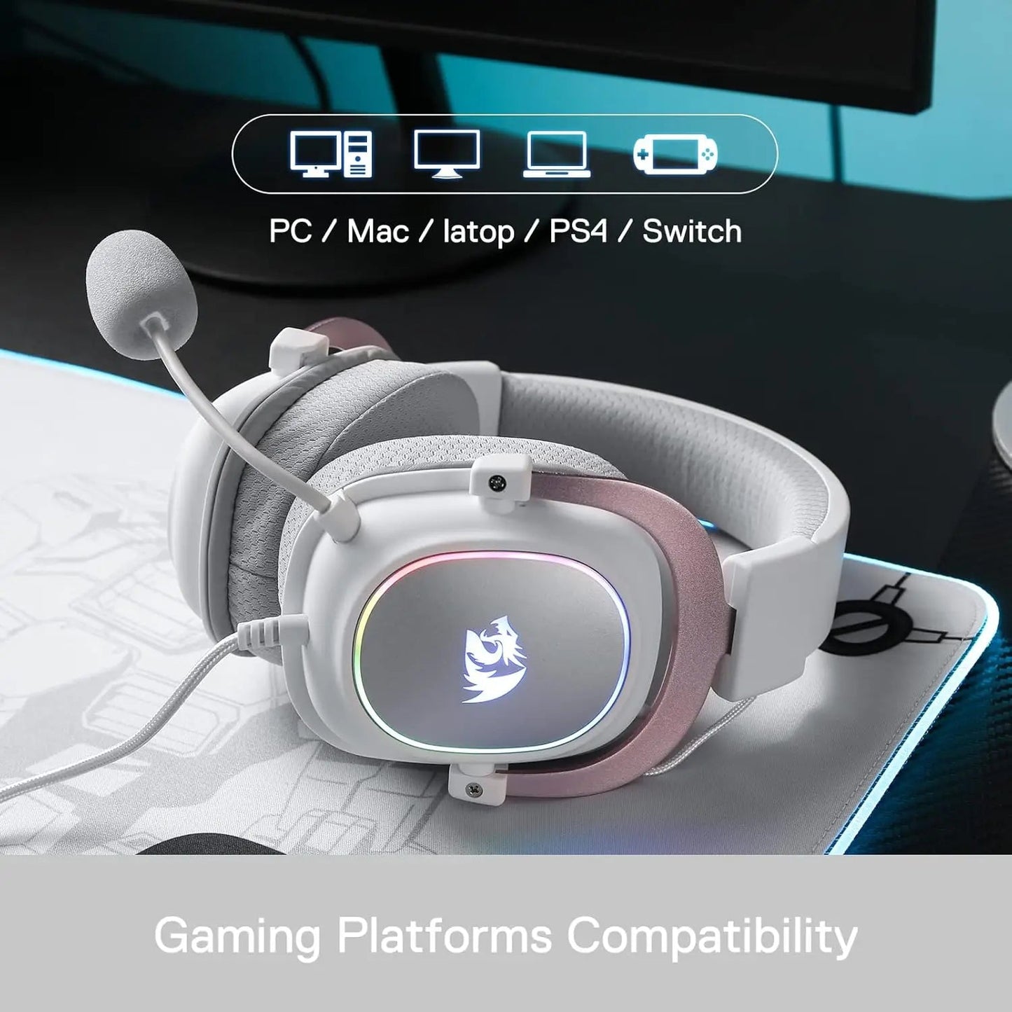 Redragon H510 Zeus - X RGB Wired Backlit Gaming Headset - Shopping Time Australia