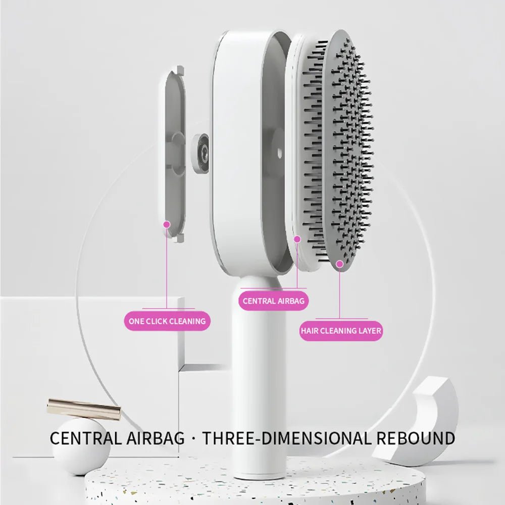 Self Cleaning Hair Brush - Shopping Time Australia - 