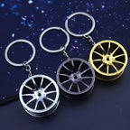 Silver Colour Car Rims Keychain - Shopping Time Australia