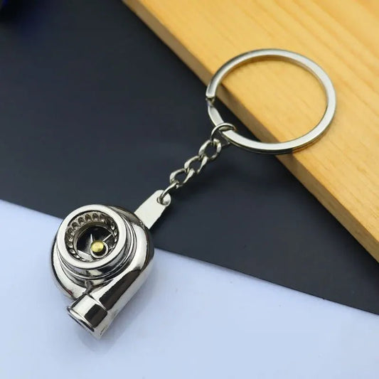 Silver Colour Turbo Keychain - Shopping Time Australia