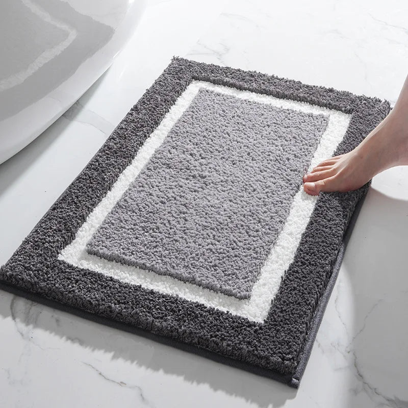 Soft Absorbent Fiber Bathroom Mat - Shopping Time Australia