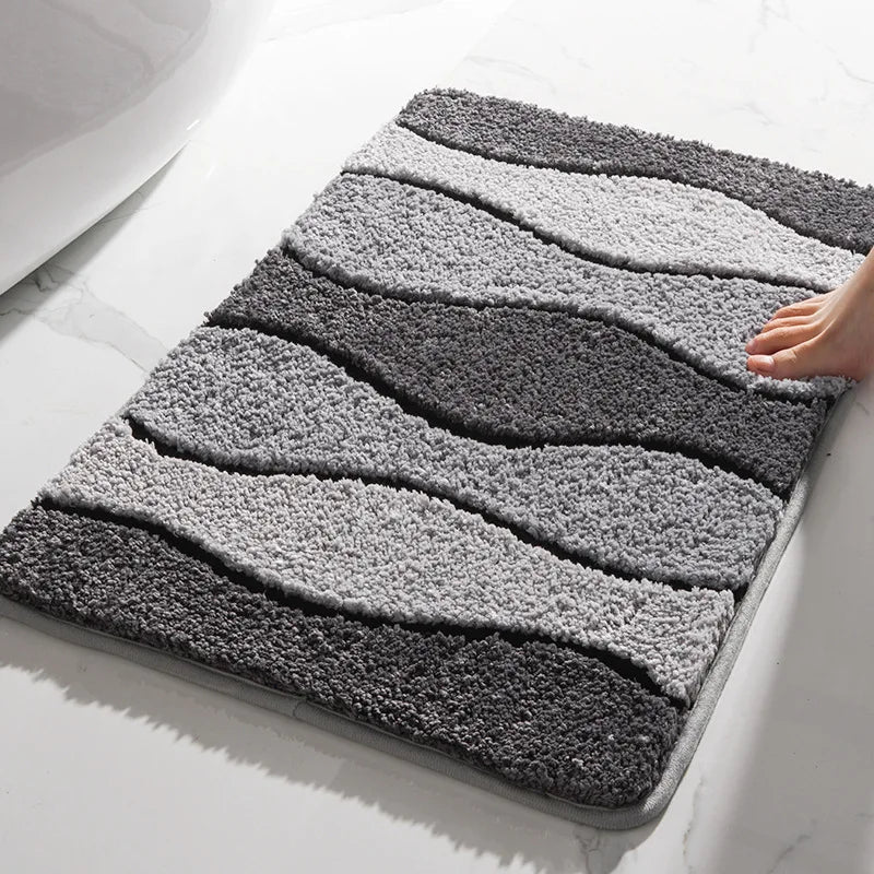 Soft Absorbent Fiber Bathroom Mat - Shopping Time Australia