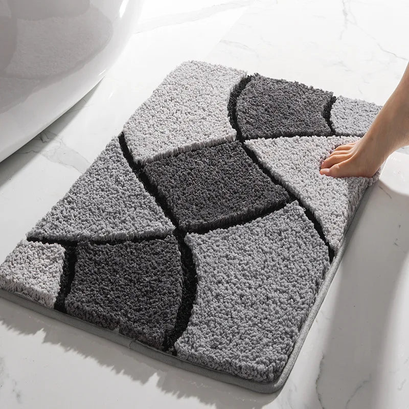 Soft Absorbent Fiber Bathroom Mat - Shopping Time Australia