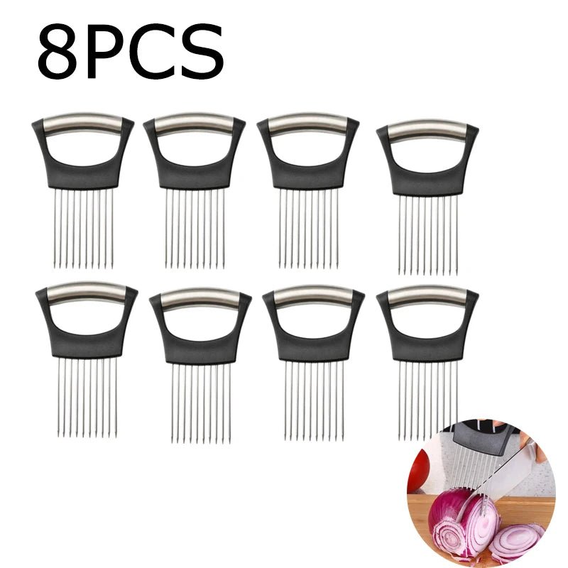 Stainless Steel Onion Cutter Holder - Shopping Time Australia