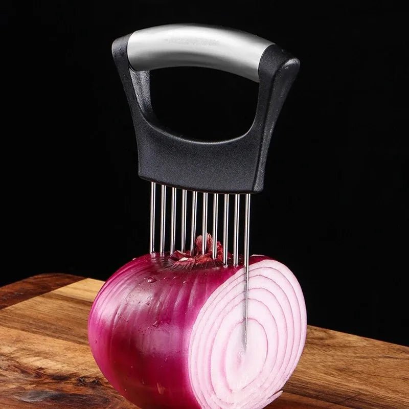Stainless Steel Onion Cutter Holder - Shopping Time Australia