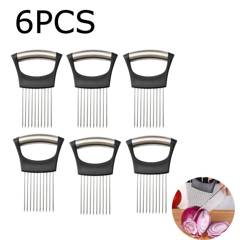Stainless Steel Onion Cutter Holder - Shopping Time Australia
