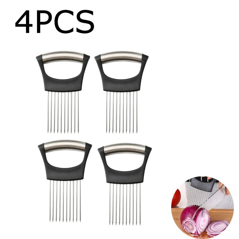 Stainless Steel Onion Cutter Holder - Shopping Time Australia