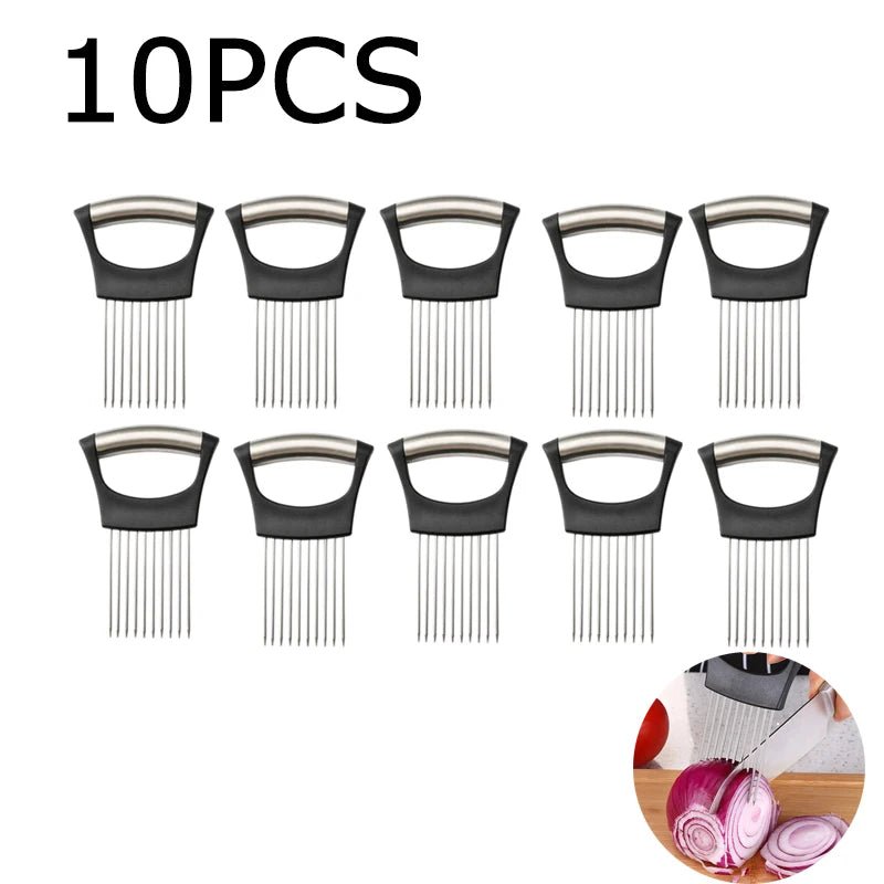 Stainless Steel Onion Cutter Holder - Shopping Time Australia