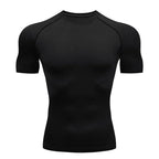 T Shirt Fitness Tight Short Sleeve Tshirt Sportswear - Shopping Time Australia - 