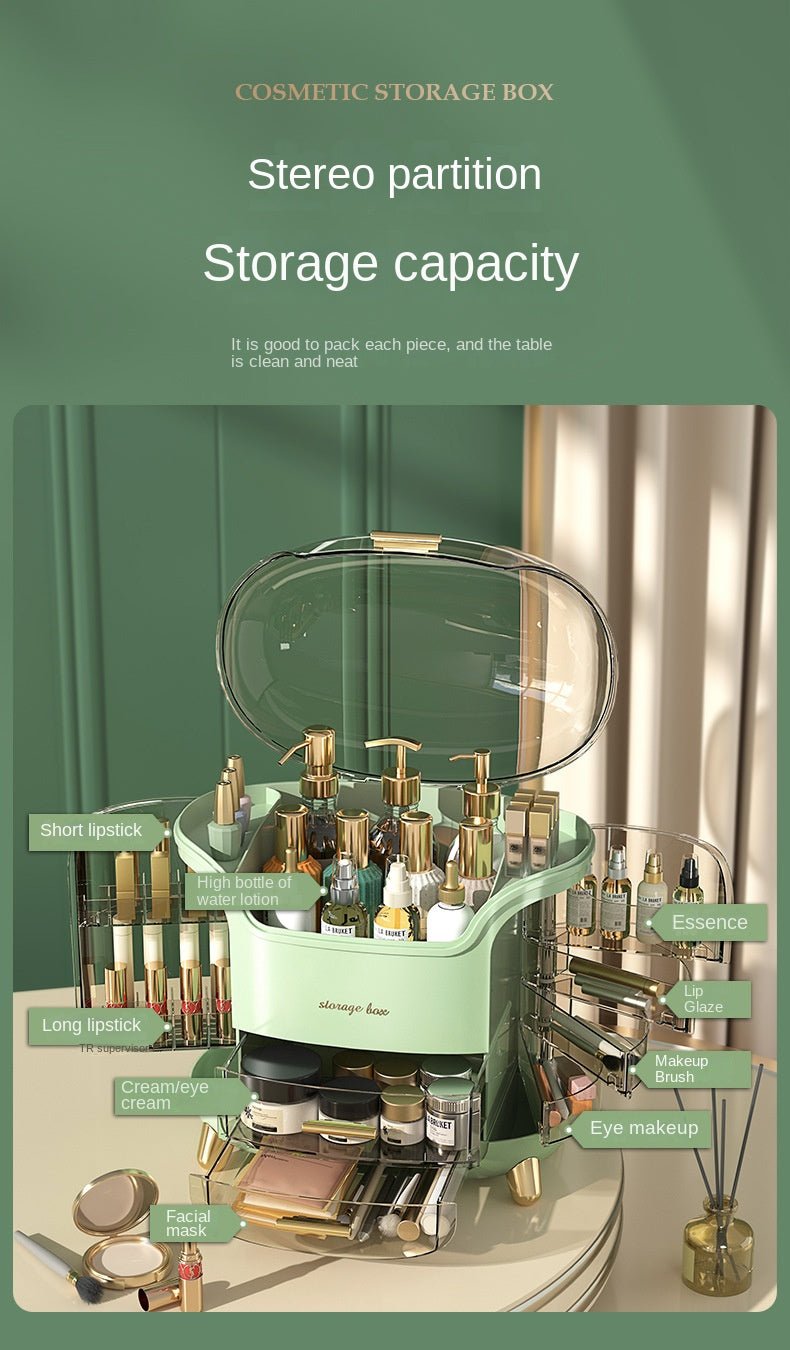 Transparent Makeup Organiser Box - Shopping Time Australia