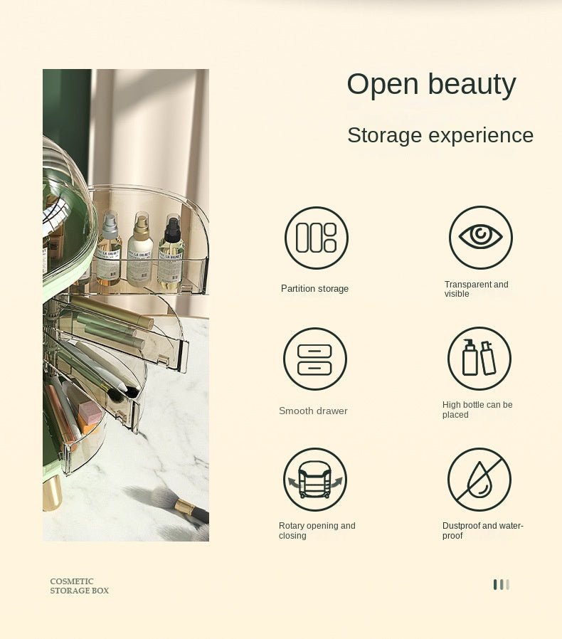 Transparent Makeup Organiser Box - Shopping Time Australia