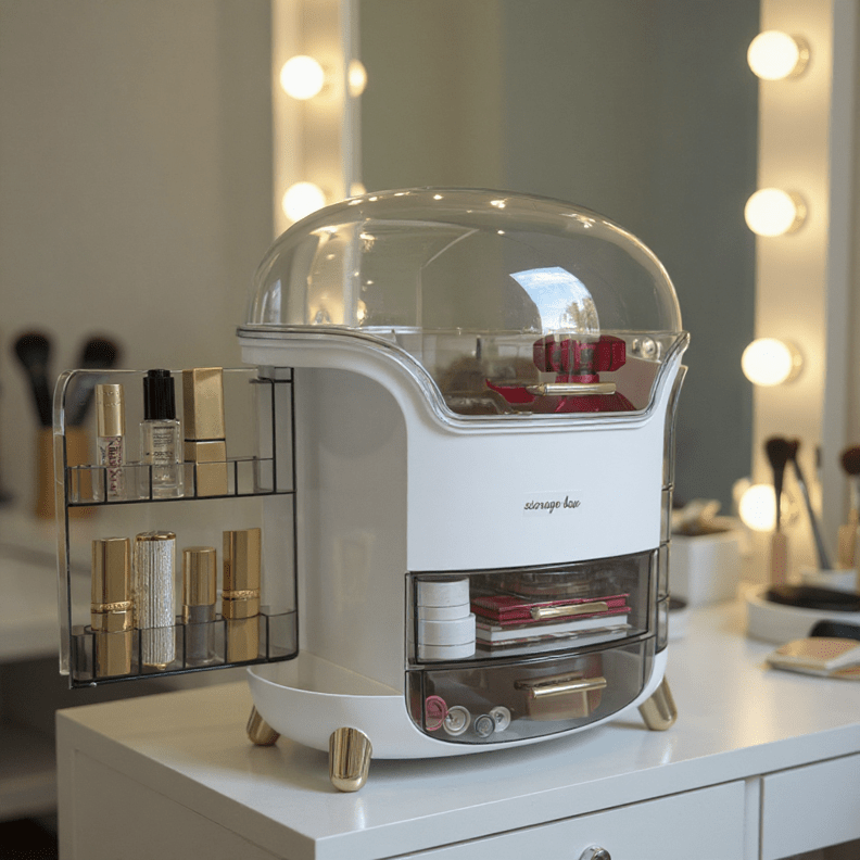 Transparent Makeup Organiser Box - Shopping Time Australia -