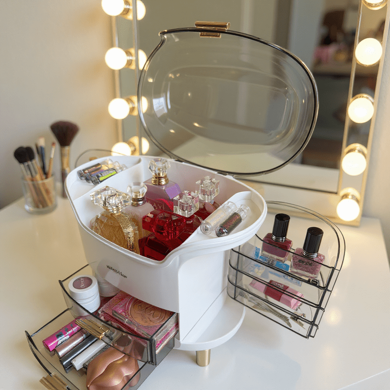 Transparent Makeup Organiser Box - Shopping Time Australia -