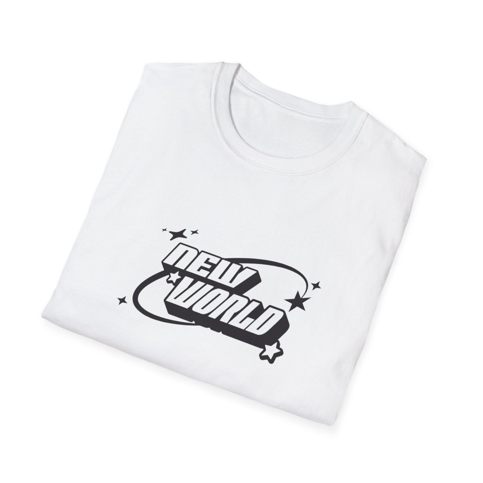 Unisex Softstyle T-Shirt - 'New World' Graphic Tee for Trendsetters and Dreamers - Shopping Time Australia - T-Shirt