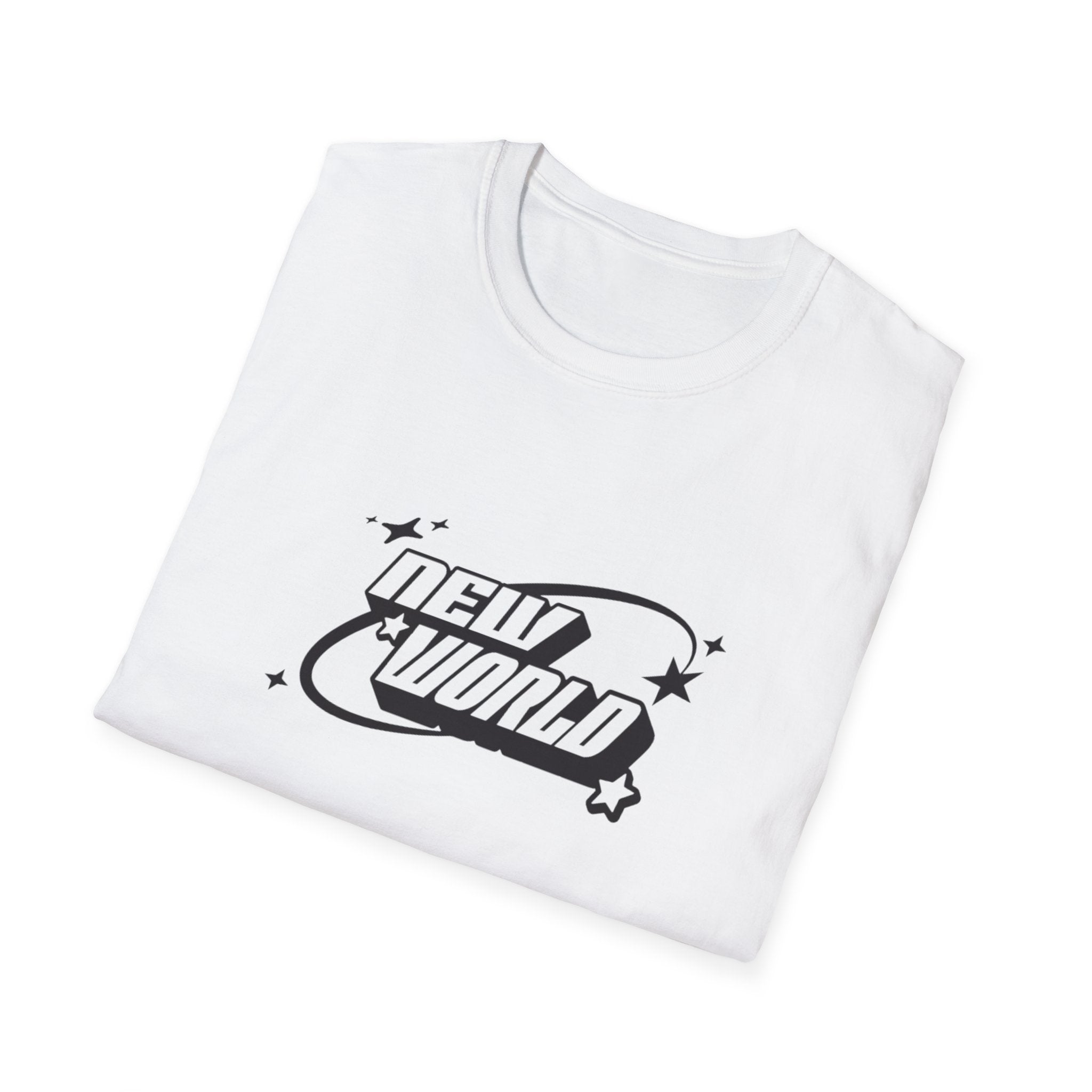 Unisex Softstyle T-Shirt - 'New World' Graphic Tee for Trendsetters and Dreamers - Shopping Time Australia - T-Shirt