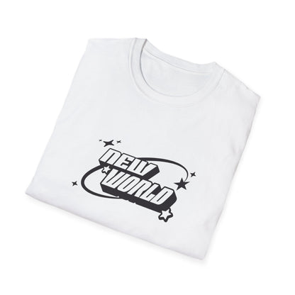 Unisex Softstyle T-Shirt - 'New World' Graphic Tee for Trendsetters and Dreamers - Shopping Time Australia - T-Shirt