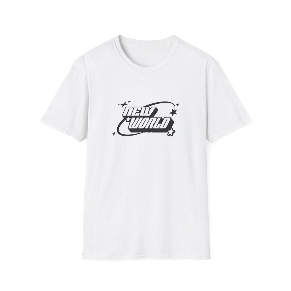 Unisex Softstyle T-Shirt - 'New World' Graphic Tee for Trendsetters and Dreamers - Shopping Time Australia - T-Shirt