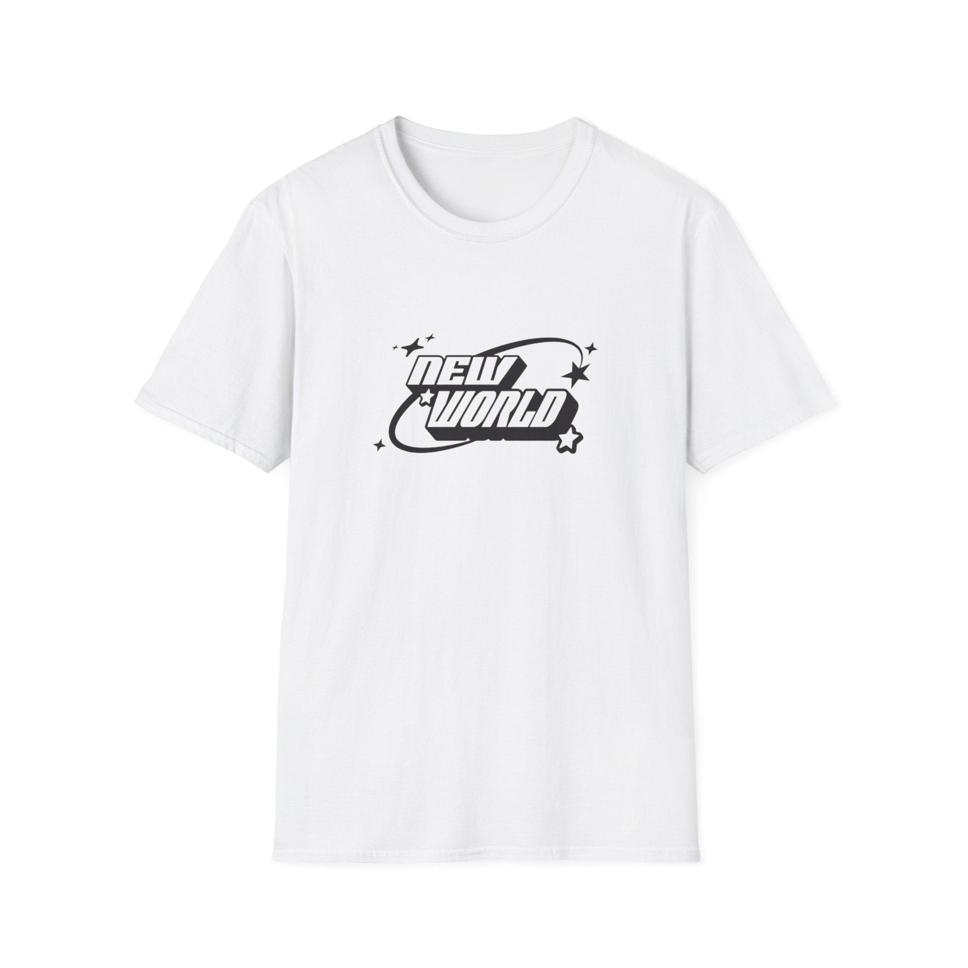 Unisex Softstyle T-Shirt - 'New World' Graphic Tee for Trendsetters and Dreamers - Shopping Time Australia - T-Shirt