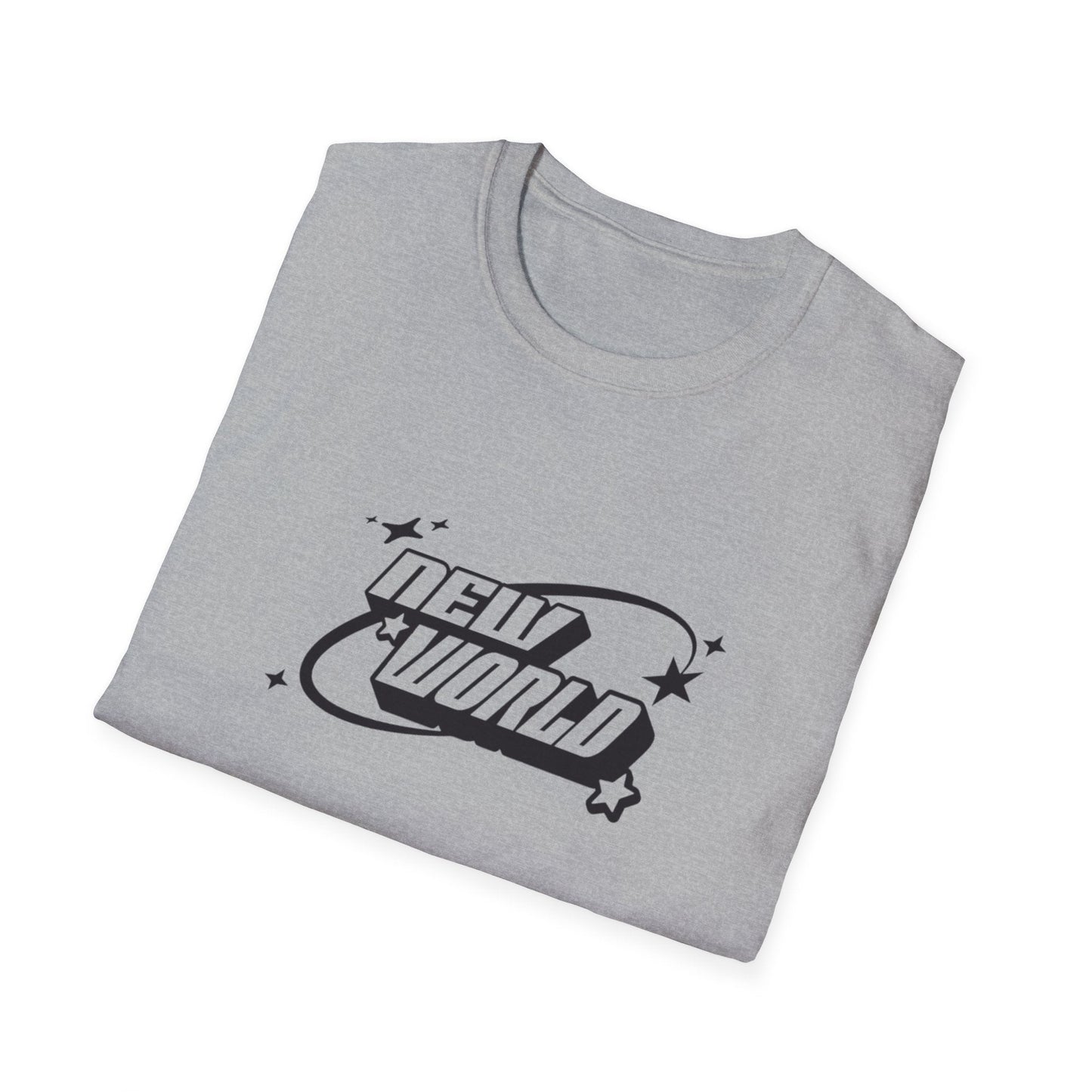 Unisex Softstyle T-Shirt - 'New World' Graphic Tee for Trendsetters and Dreamers - Shopping Time Australia - T-Shirt