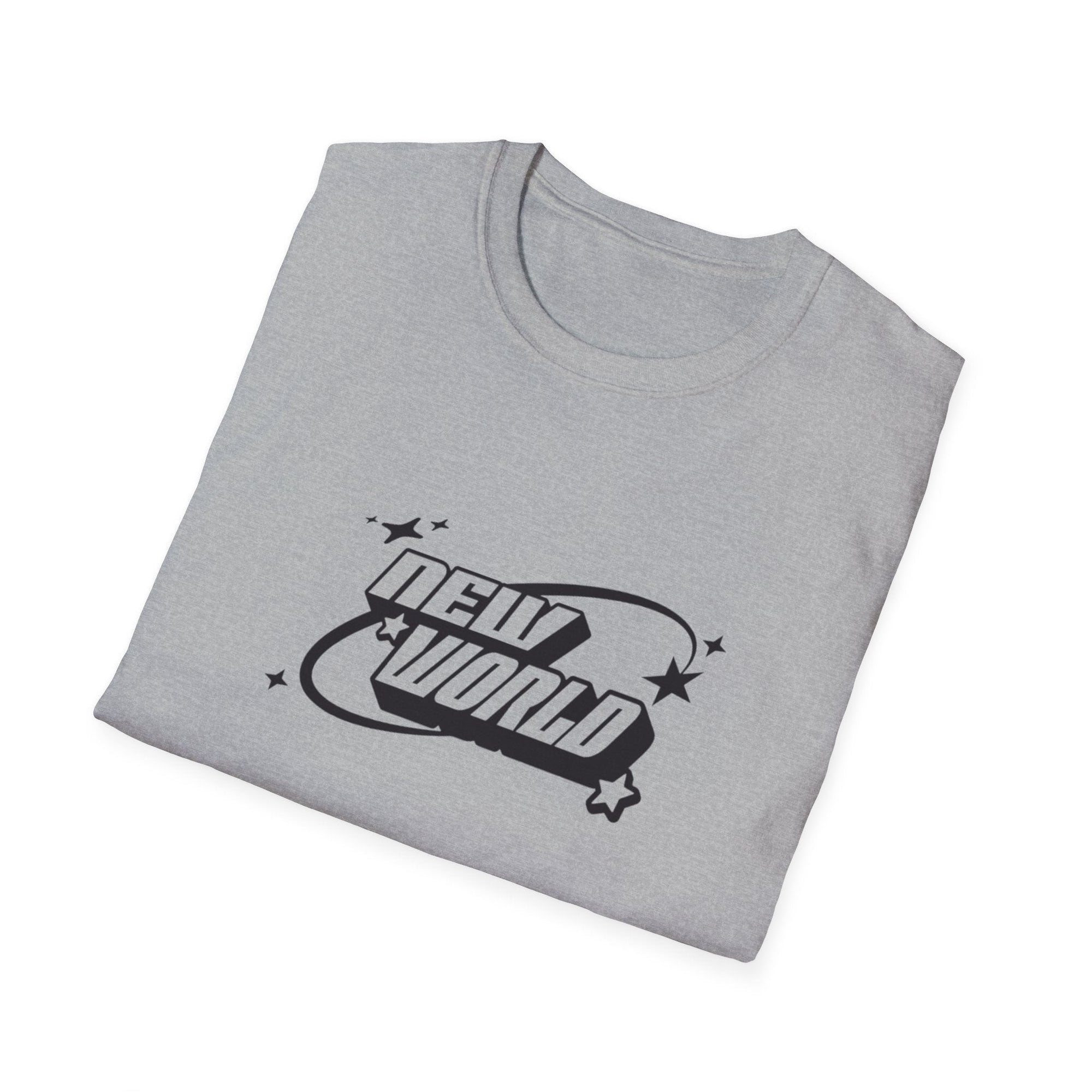 Unisex Softstyle T-Shirt - 'New World' Graphic Tee for Trendsetters and Dreamers - Shopping Time Australia - T-Shirt