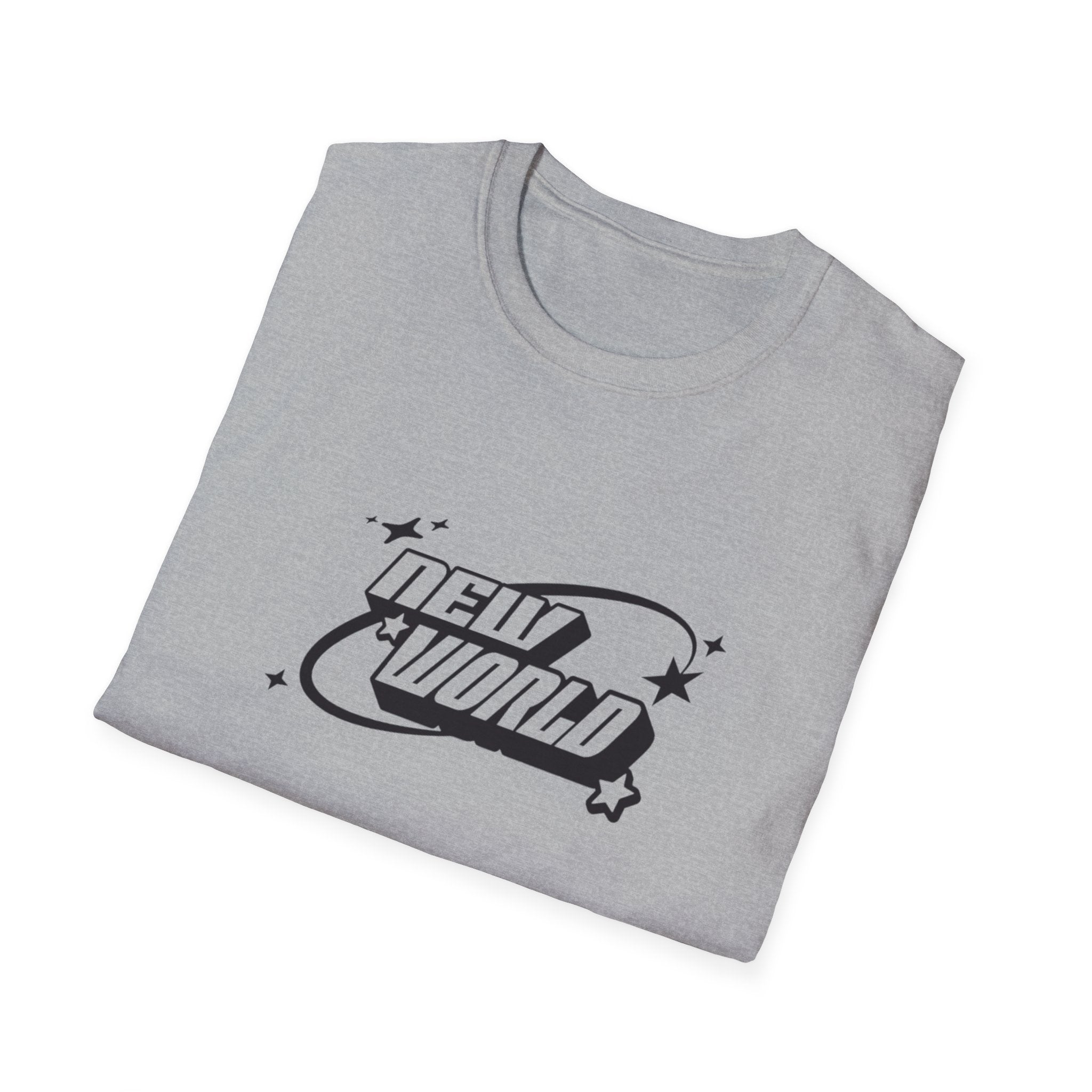 Unisex Softstyle T-Shirt - 'New World' Graphic Tee for Trendsetters and Dreamers - Shopping Time Australia - T-Shirt