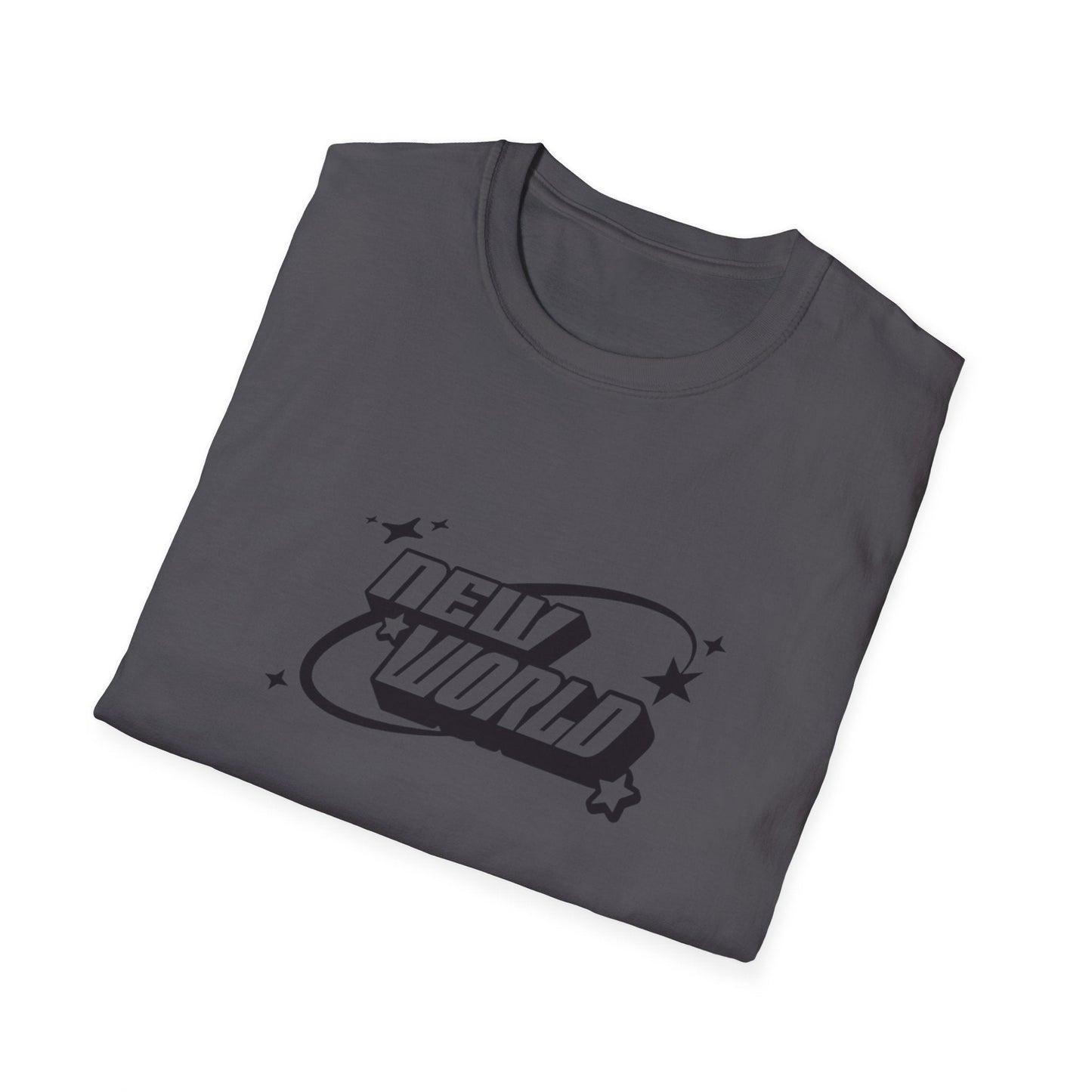 Unisex Softstyle T-Shirt - 'New World' Graphic Tee for Trendsetters and Dreamers - Shopping Time Australia - T-Shirt
