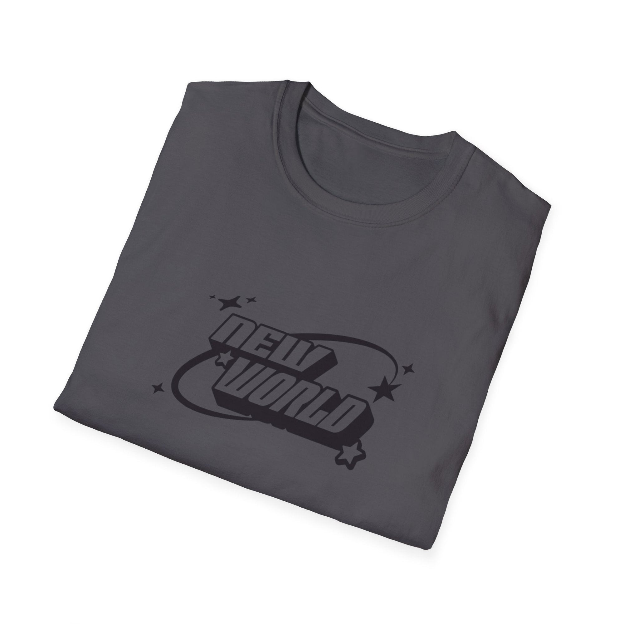 Unisex Softstyle T-Shirt - 'New World' Graphic Tee for Trendsetters and Dreamers - Shopping Time Australia - T-Shirt