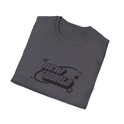 Unisex Softstyle T-Shirt - 'New World' Graphic Tee for Trendsetters and Dreamers - Shopping Time Australia - T-Shirt