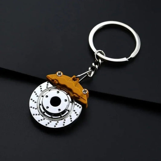 Yellow Car Brakes Keychain - Shopping Time Australia